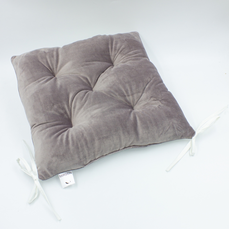 Подушка для стула MirSon 28-0005 Ashen Velvet 40x40 см Подушка для стула MirSon 28-0005 Ashen Velvet 40x40 см