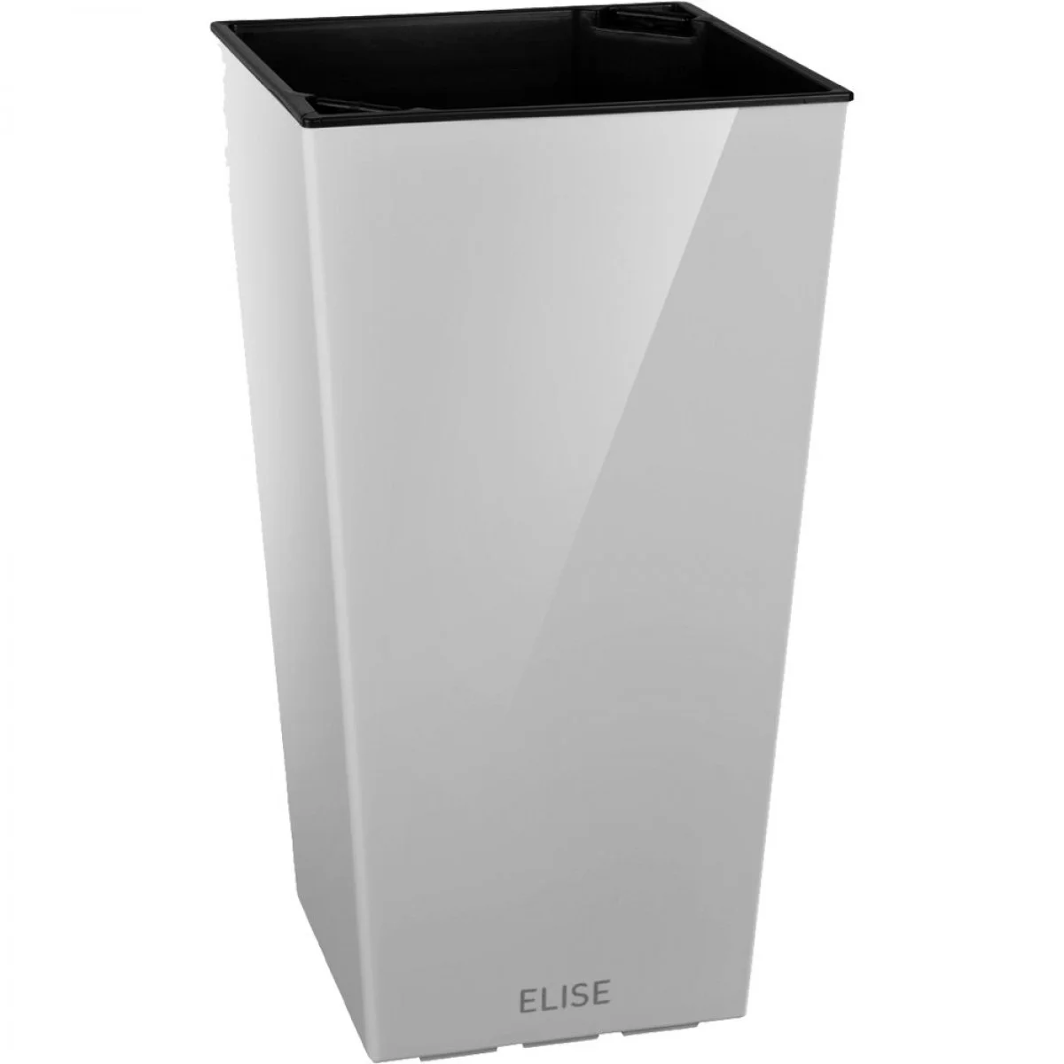 Горшок для цветов Plastkon Elise 25, белый матовый