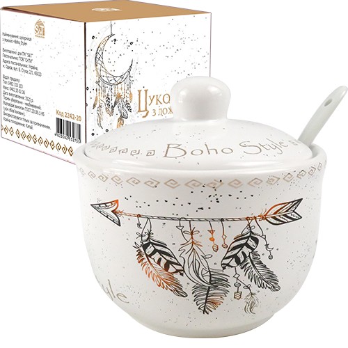 Цукорниця зложкою Boho style фото 1