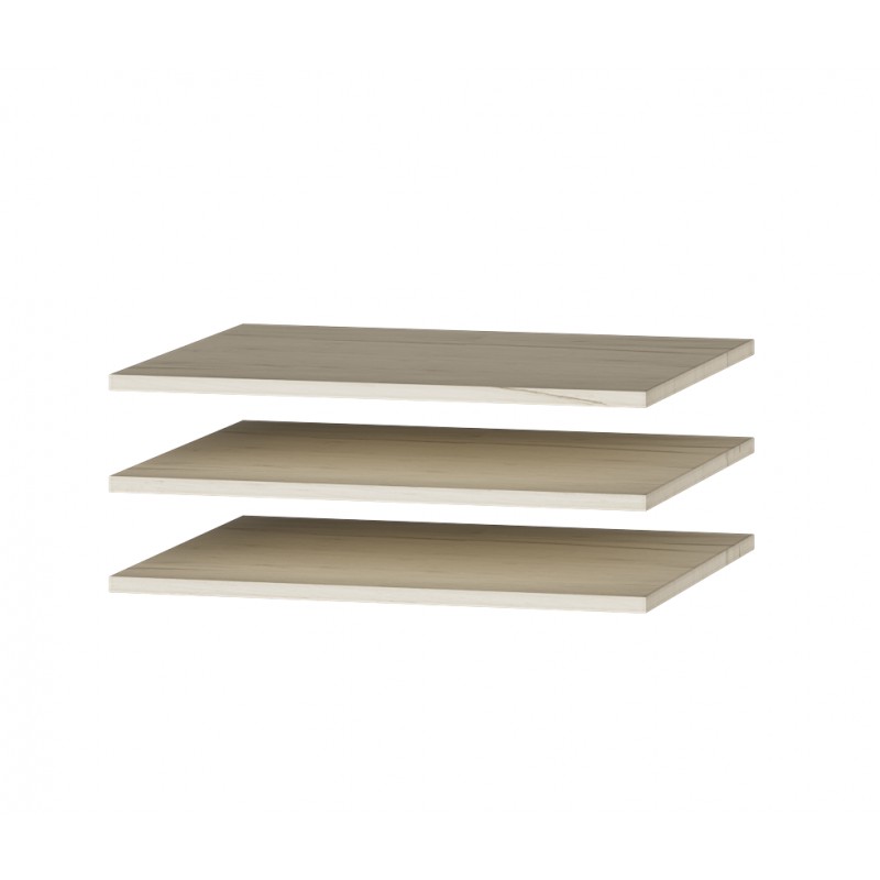 Полки для шкафа-пенала Либерти (3 шт.) Дуб Крафт белый