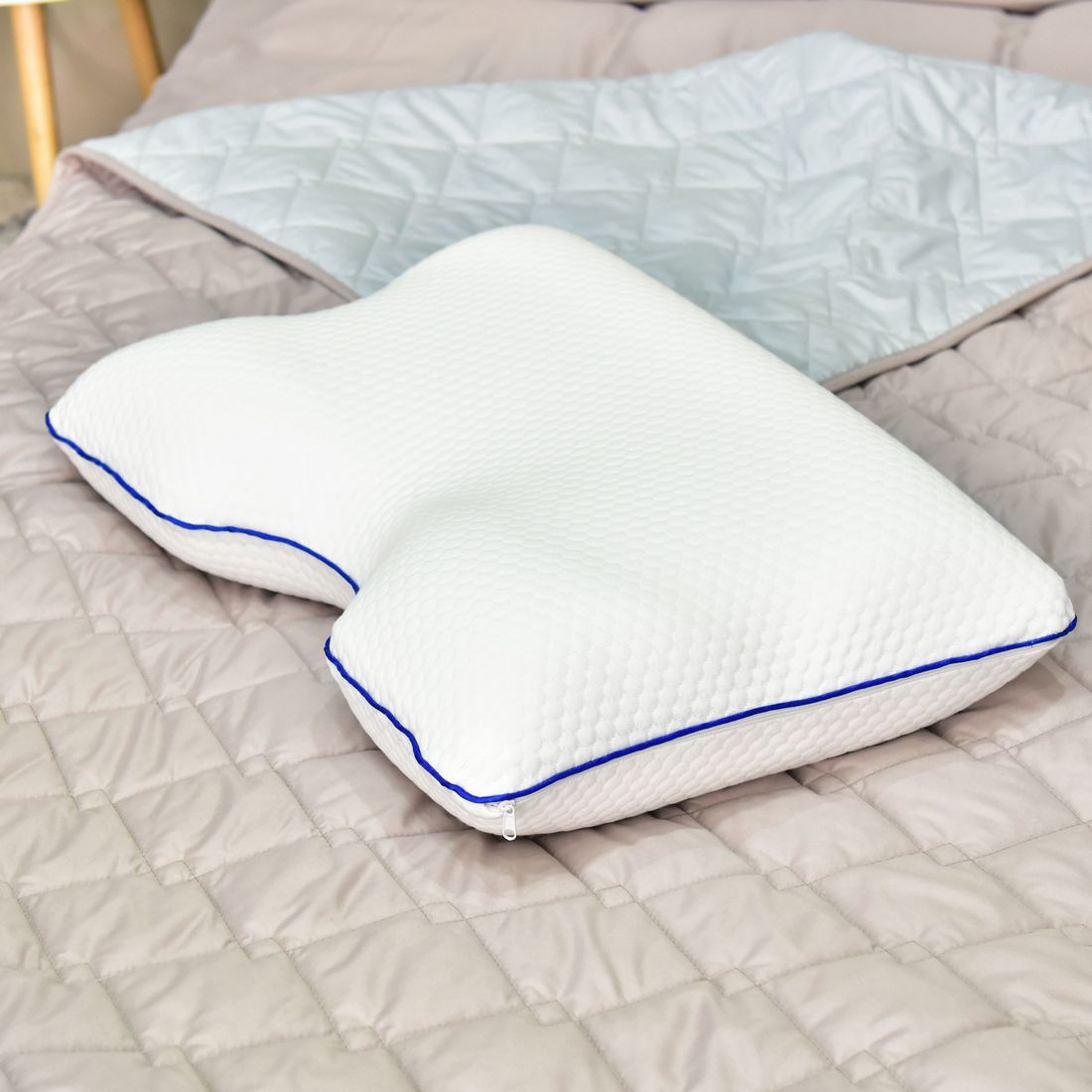 Ортопедическая подушка Memory Foam IDEIA контурная 58х42 см