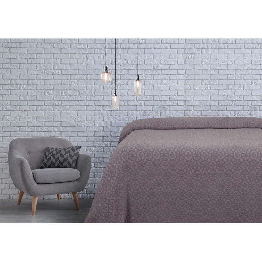 

Простирадло махрове Lotus - Deco бузкове 200Х220, Бузковий