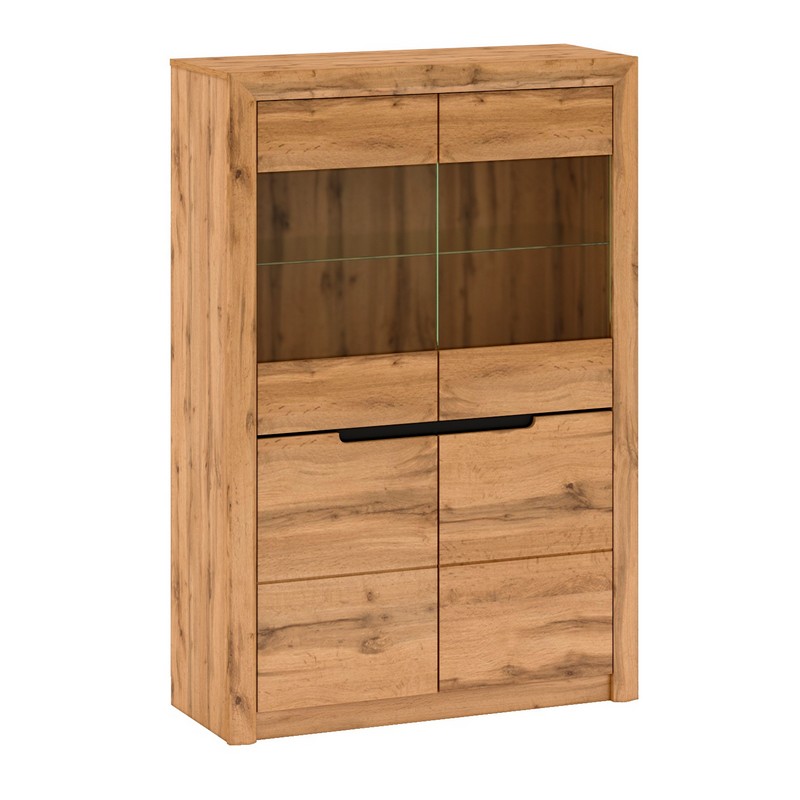 Шкаф-витрина Toronto C низкий дуб вотан