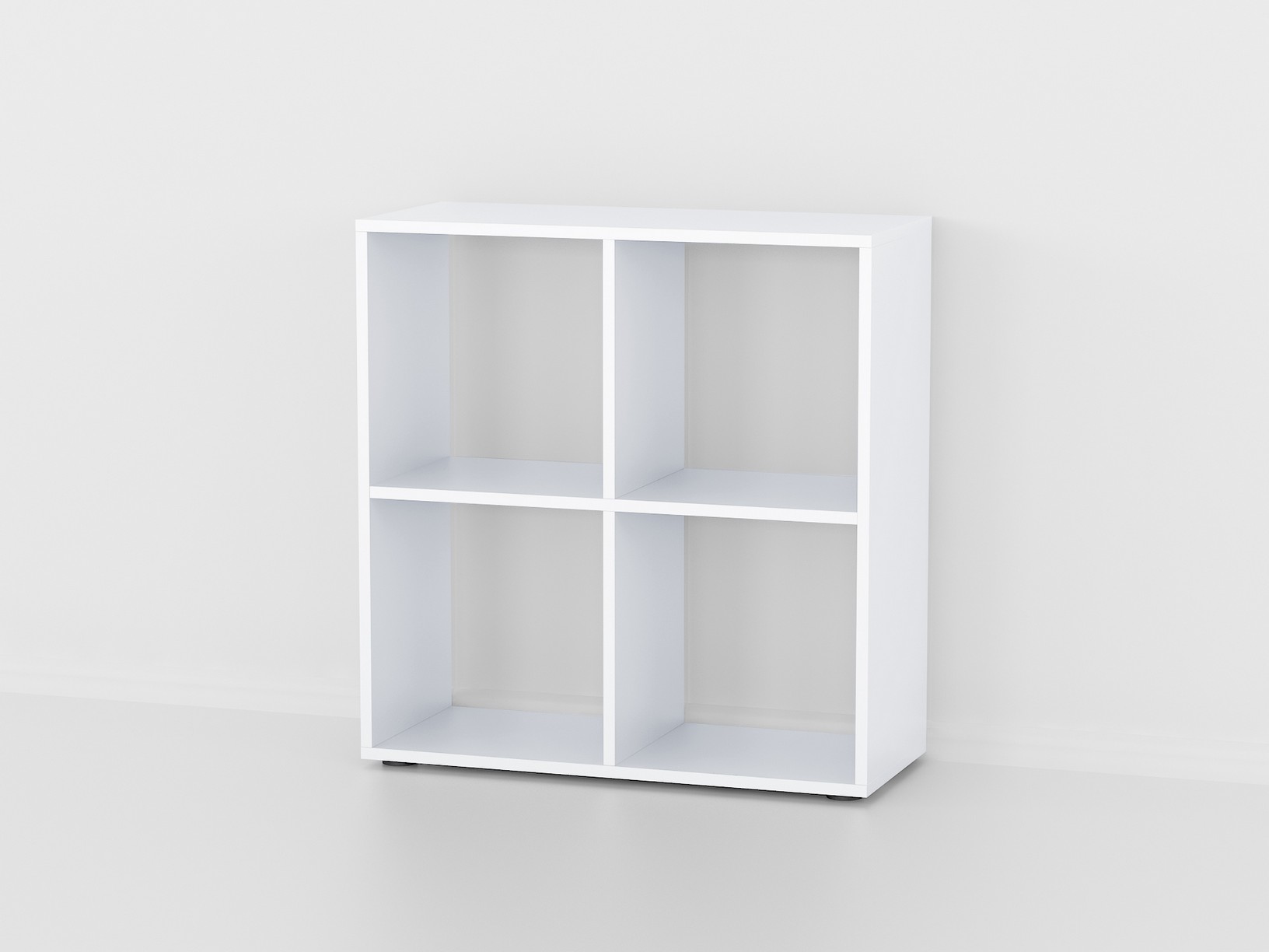 Стеллаж для дома на 4 ячейки P-15 белый