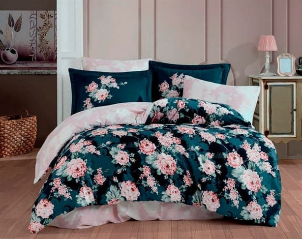 Постельное белье Hobby Exclusive Sateen Adriana т.розовый Евро Постельное белье Hobby Exclusive Sateen Adriana т.розовый Евро
