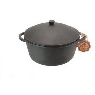 Каструля чавунна лита Maysternya  з чавунною кришкою 3л