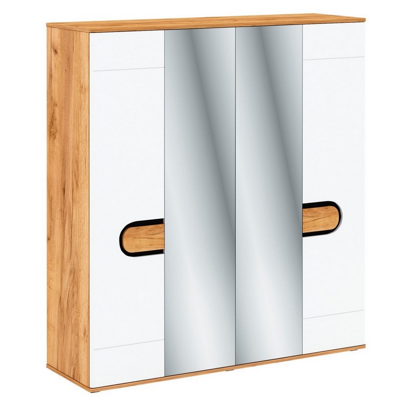 Шафа розпашна Rodan Q крафт золотий/ білий Шафа розпашна Rodan Q крафт золотий/ білий