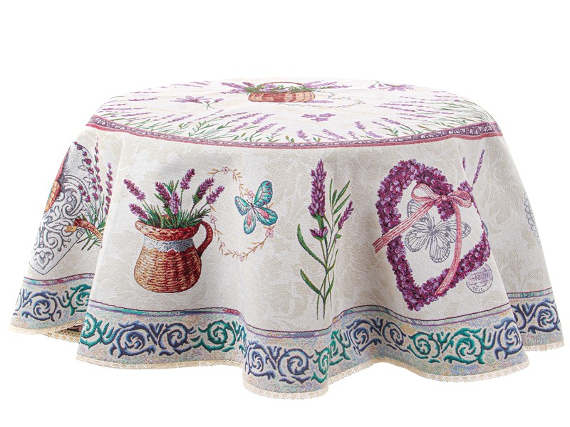 Скатерть гобелен Lavander круглая диаметр 140 см Скатерть гобелен Lavander круглая диаметр 140 см