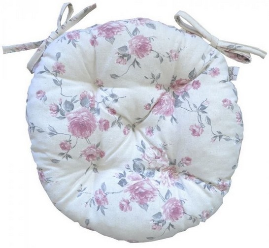 Подушка для стула Прованс круглая D 40 Bella Розы (13531)