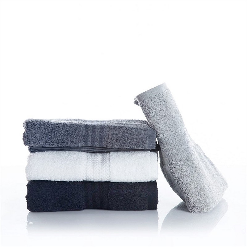 Набор полотенец Hobby RAINBOW Siyah 70х140 черный 500г/м2 4шт.