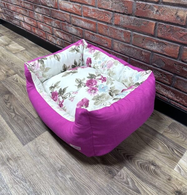 Лежак для кошек и собак панама модель 2 "Tea rose pink" 50х40 см