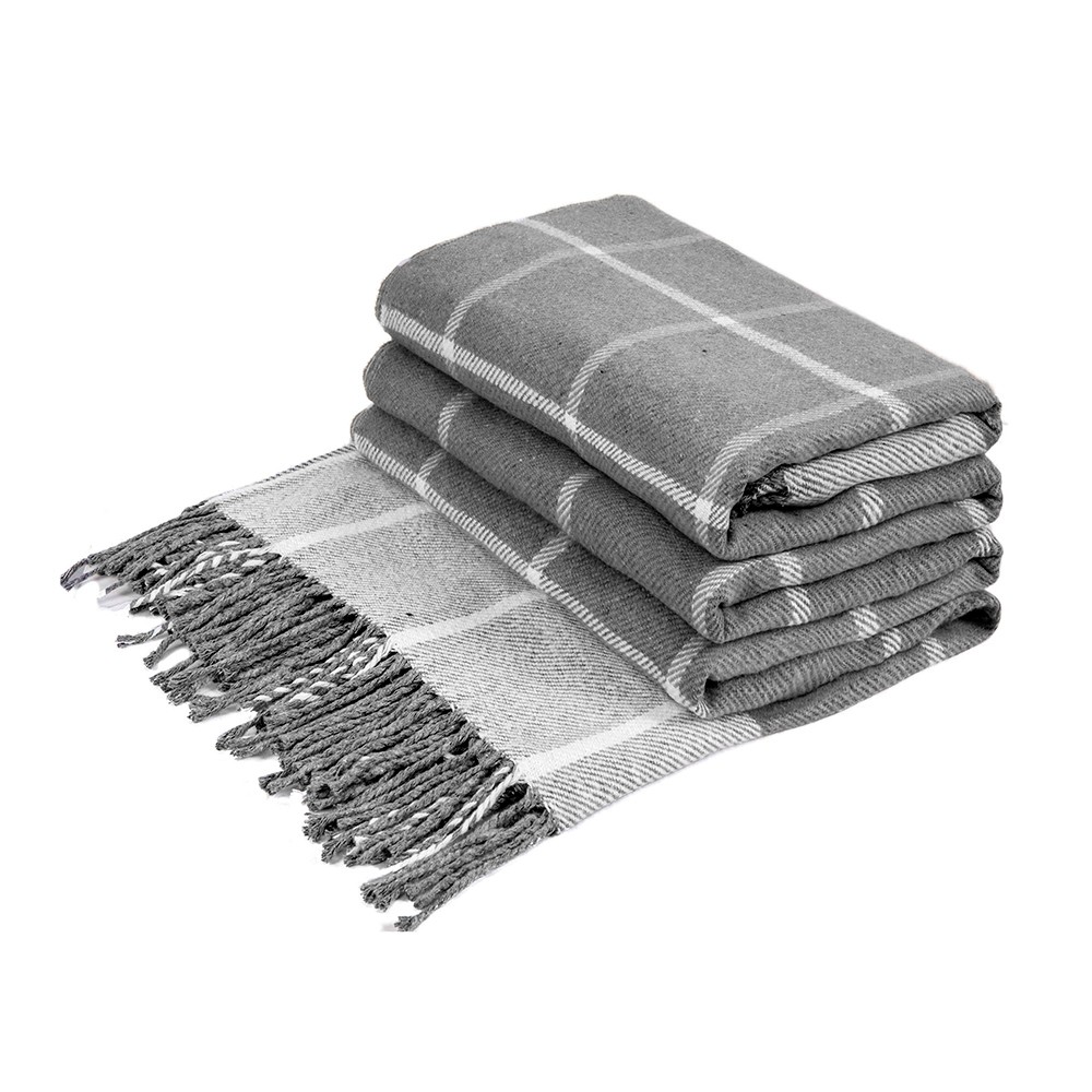 Плед вовняний П1 Гаррі сірий Love You 140 x 200 см