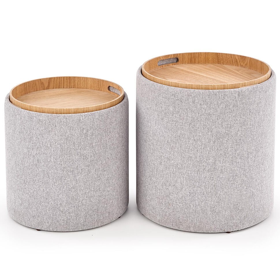 Набір пуфів  Aviko Сірий