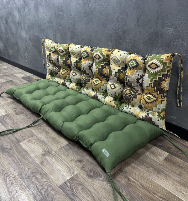 Подушка на поддоны/качели/каркасы панама комбинированная “Carpet green” Подушка на поддоны/качели/каркасы панама комбинированная “Carpet green”