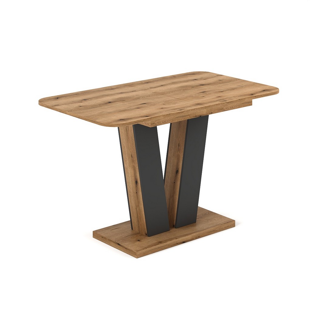 Стол-трансформер Vendi Дуб Эвок/Графит серый