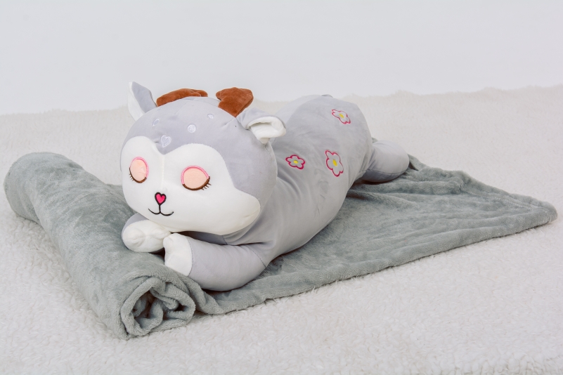 Плед детский MirSon №1056 Roe deer Grey