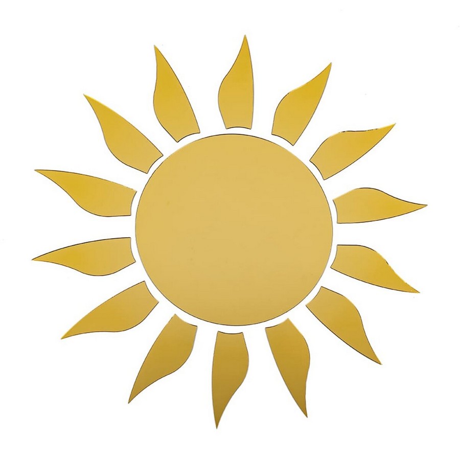 Дзеркальний декор акриловий самоклеючий золото, SW-00002502