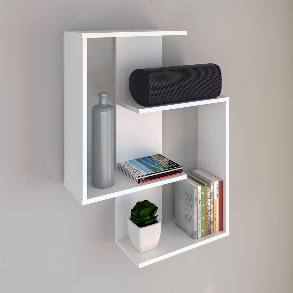 Полочка навесная Assen белый