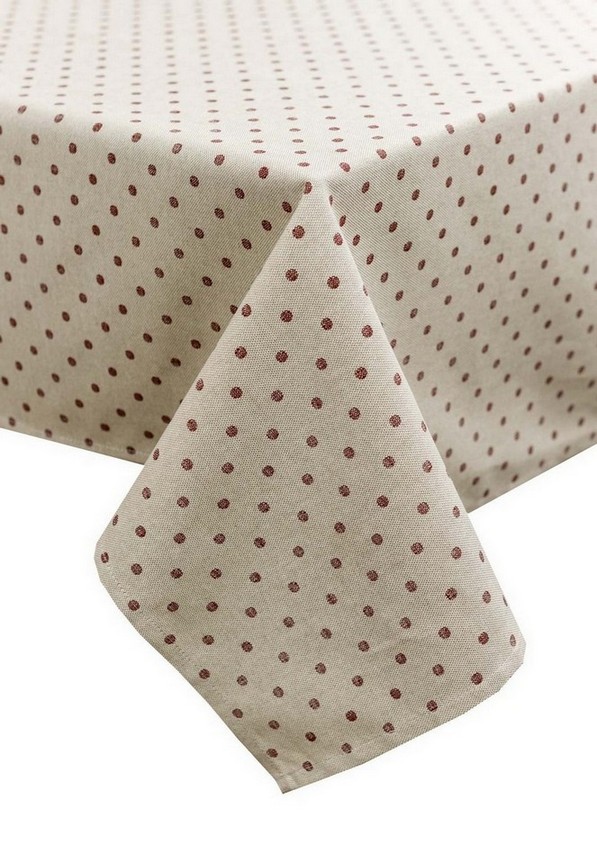 Скатерть Прованс Горох бордо