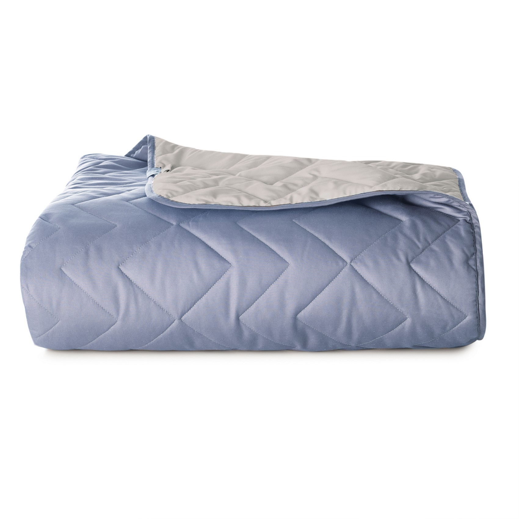 Покрывало IZZI ТМ IDEIA 220x240 см джинс/св.серый Покрывало IZZI ТМ IDEIA 220x240 см джинс/св.серый