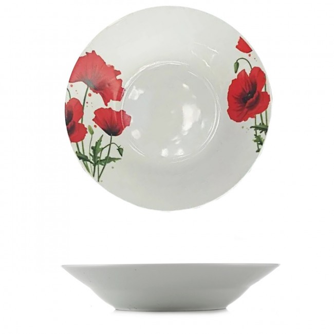 Набор суповых тарелок Мак 20,5 см 6 шт 4335