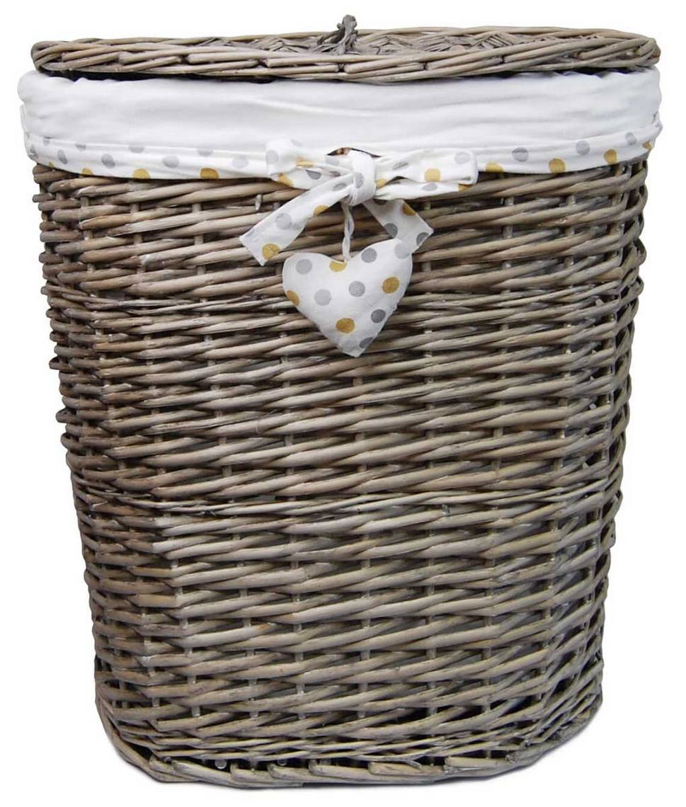 Корзина бельевая Natural House Изюминка с крышкой 42х30х49 см (FB-42M)