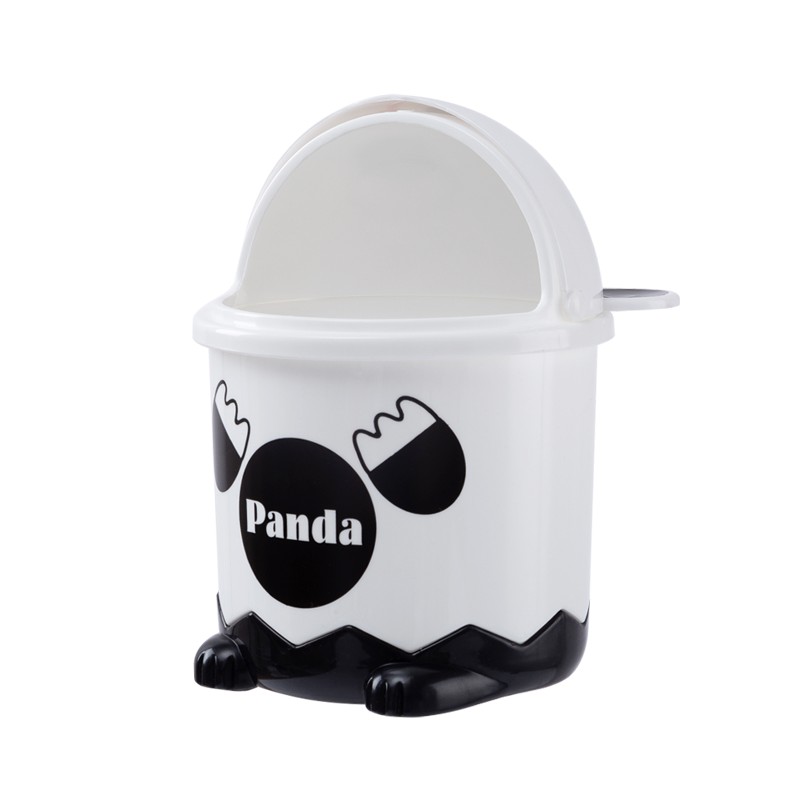 Мусорное ведро детское с крышкой 1,2 л белый