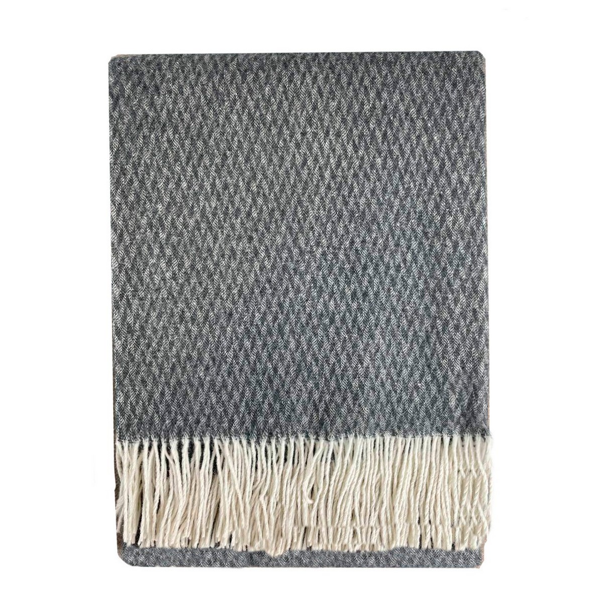 Плед мериносовый серый Love You 140 x 200 см