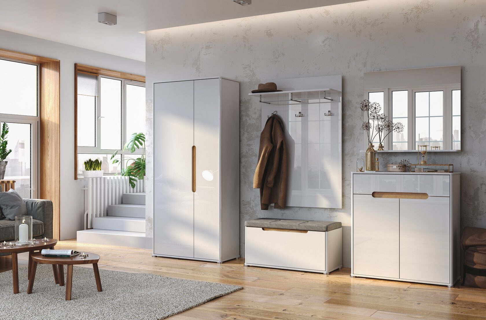 Передпокій  Stella Білий глянець