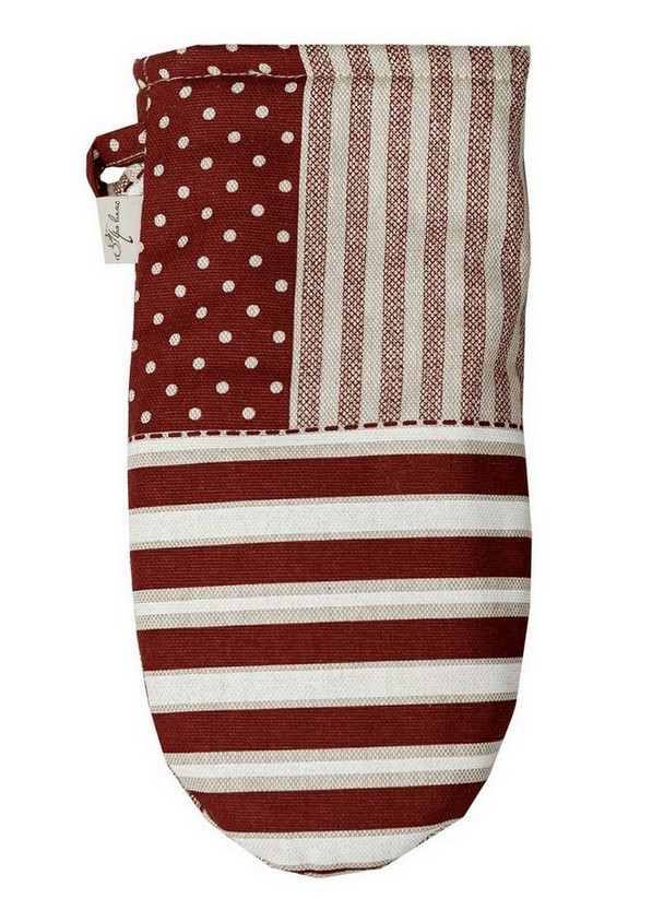 Перчатка Прованс Печворк бордо