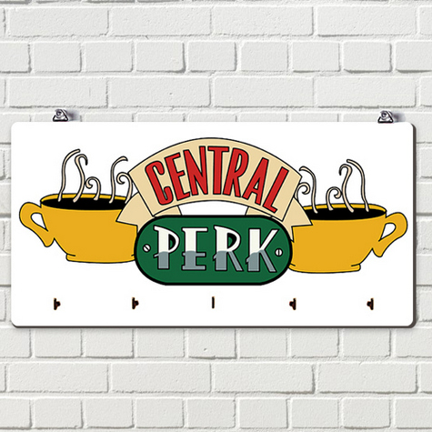 

Ключница настенная горизонтальная Presentville Central perk KEDM_20F012, Белый
