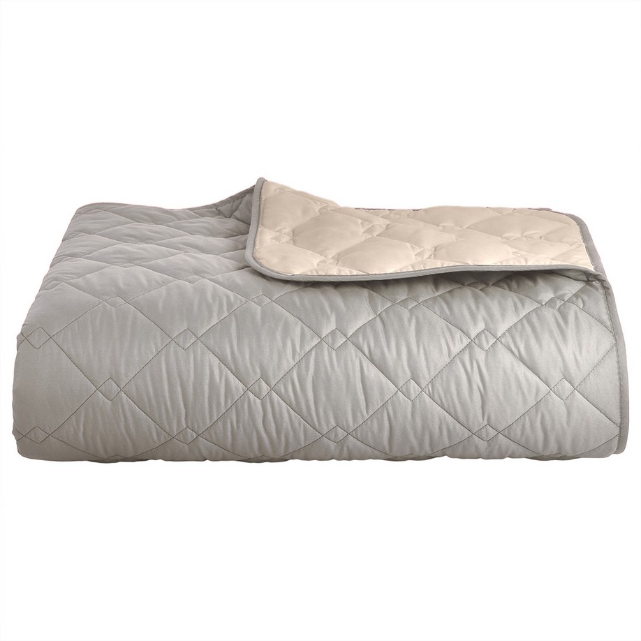 Покрывало Стиль Cube ТМ IDEIA 180x210 см Серый/Беж