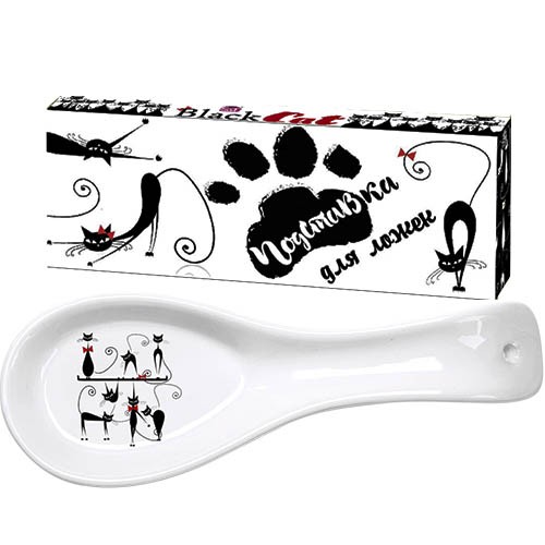 Подставка для ложек Черная кошка 23х2,5см