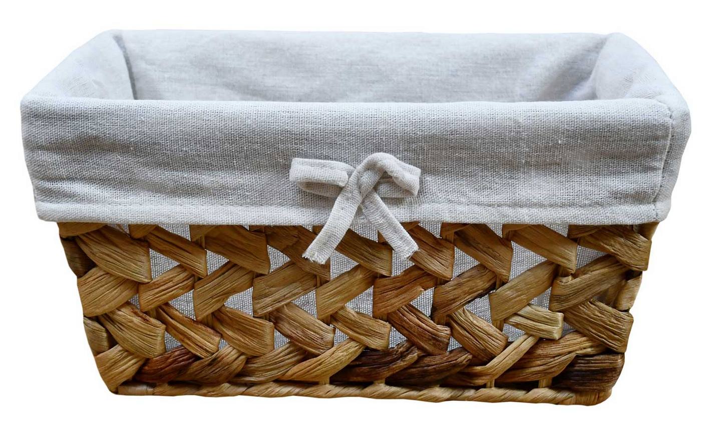 Кошик Natural House плетений Nature, з вкладишем 30х20х16 см (FB-51S)