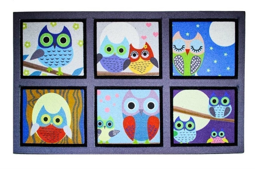 Килимок придверний Izzi Home MOZAIK 45x75 SWEET BAYKUSLAR Килимок придверний Izzi Home MOZAIK 45x75 SWEET BAYKUSLAR