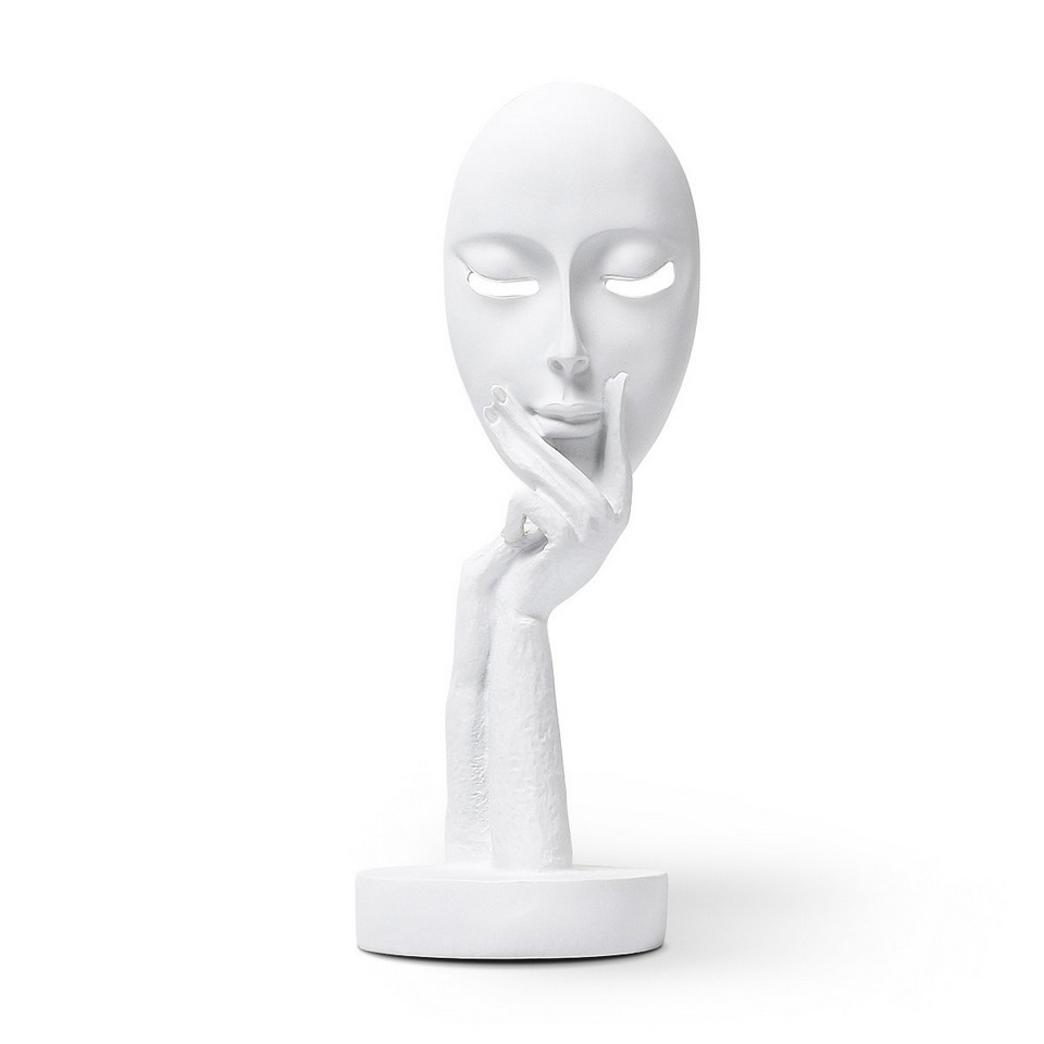 Статуэтка декоративная MVM DH-ST-03 Маска, белая
