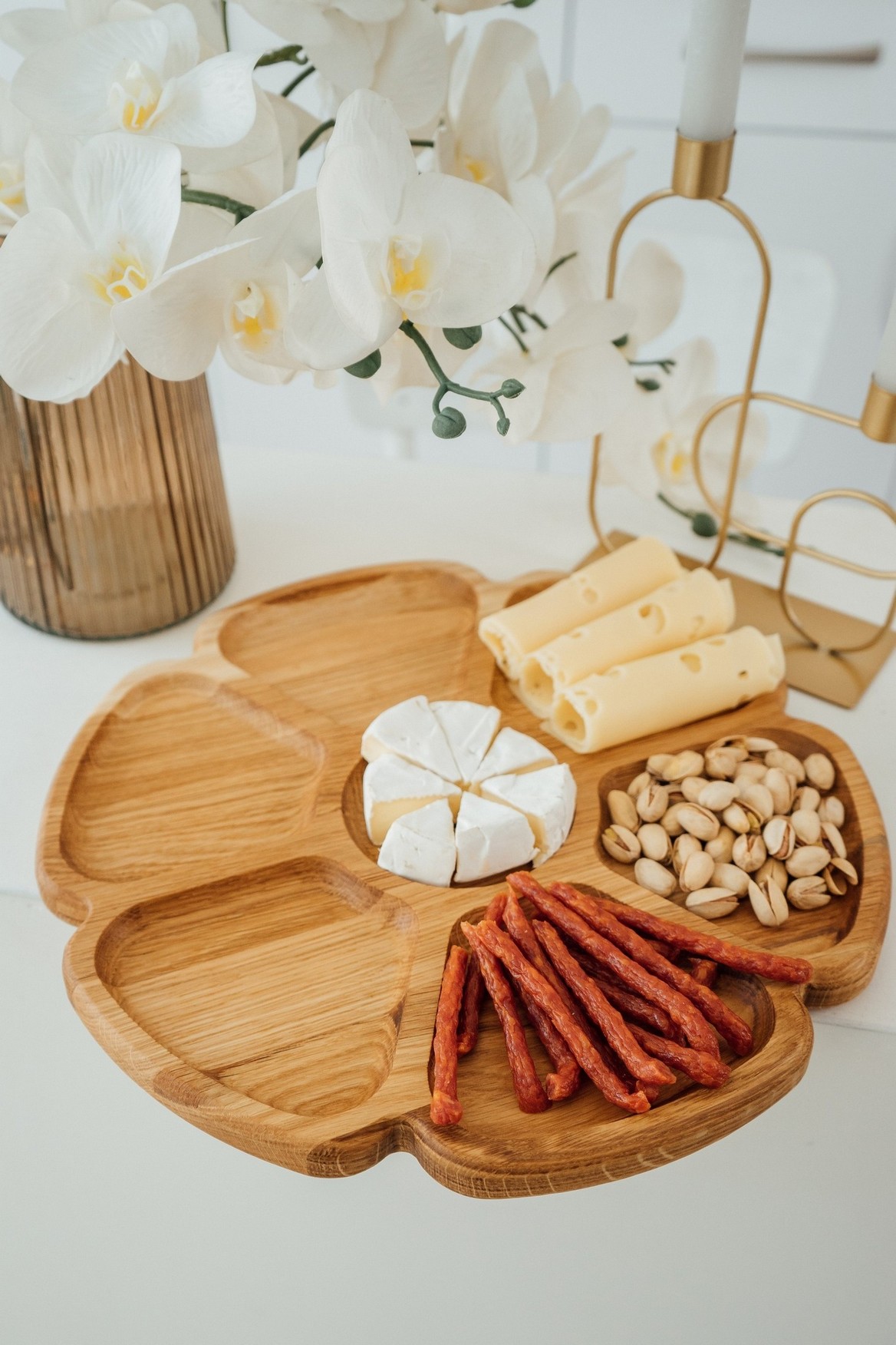 Менажниця Wood Decor Квіткова 35 см Менажниця Wood Decor Квіткова 35 см