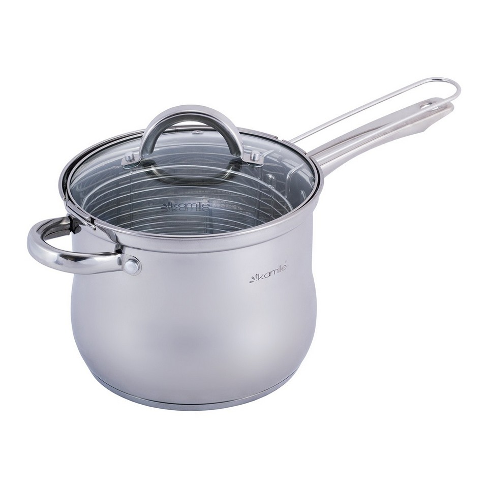 Кастрюля -фритюрница  Kamille  Ø18х15см 3,5л из нержавеющей стали