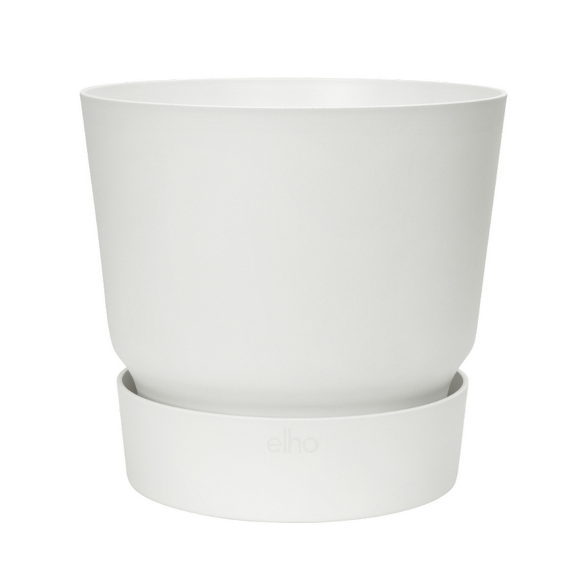 Горшок Elho greenville round 25 см, белый (332235)
