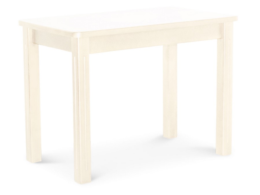 Стол обеденный №2 ольха неразложимая слоновая кость