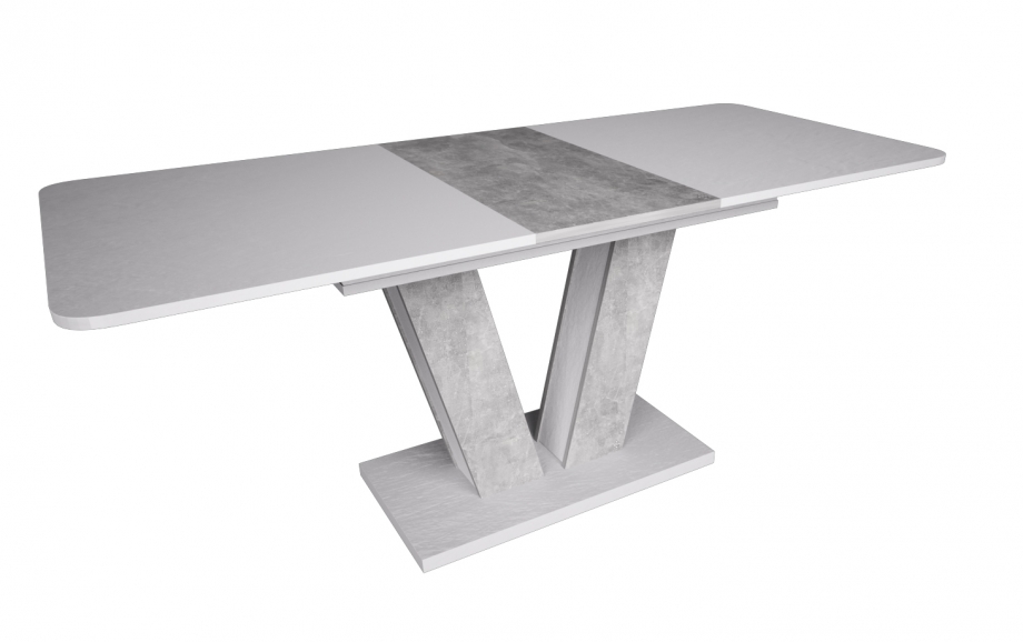 Стол обеденный Torino белая аляска РЕ / индастриал