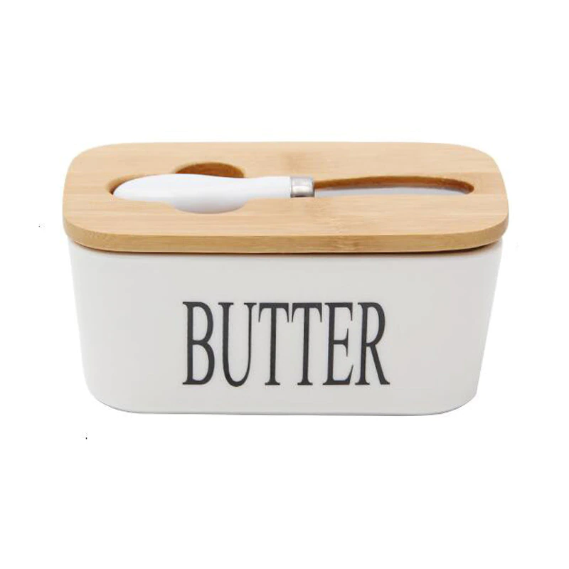 Масленка с ножом Olens Butter 15х9х8см