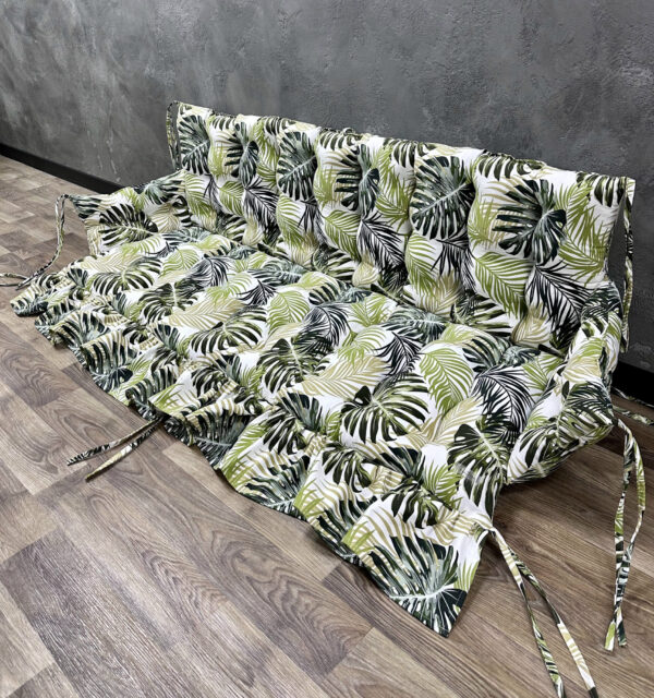 Подушка з бортами на піддони/гойдалки/каркаси панама “Tropical leaves” Подушка з бортами на піддони/гойдалки/каркаси панама “Tropical leaves”