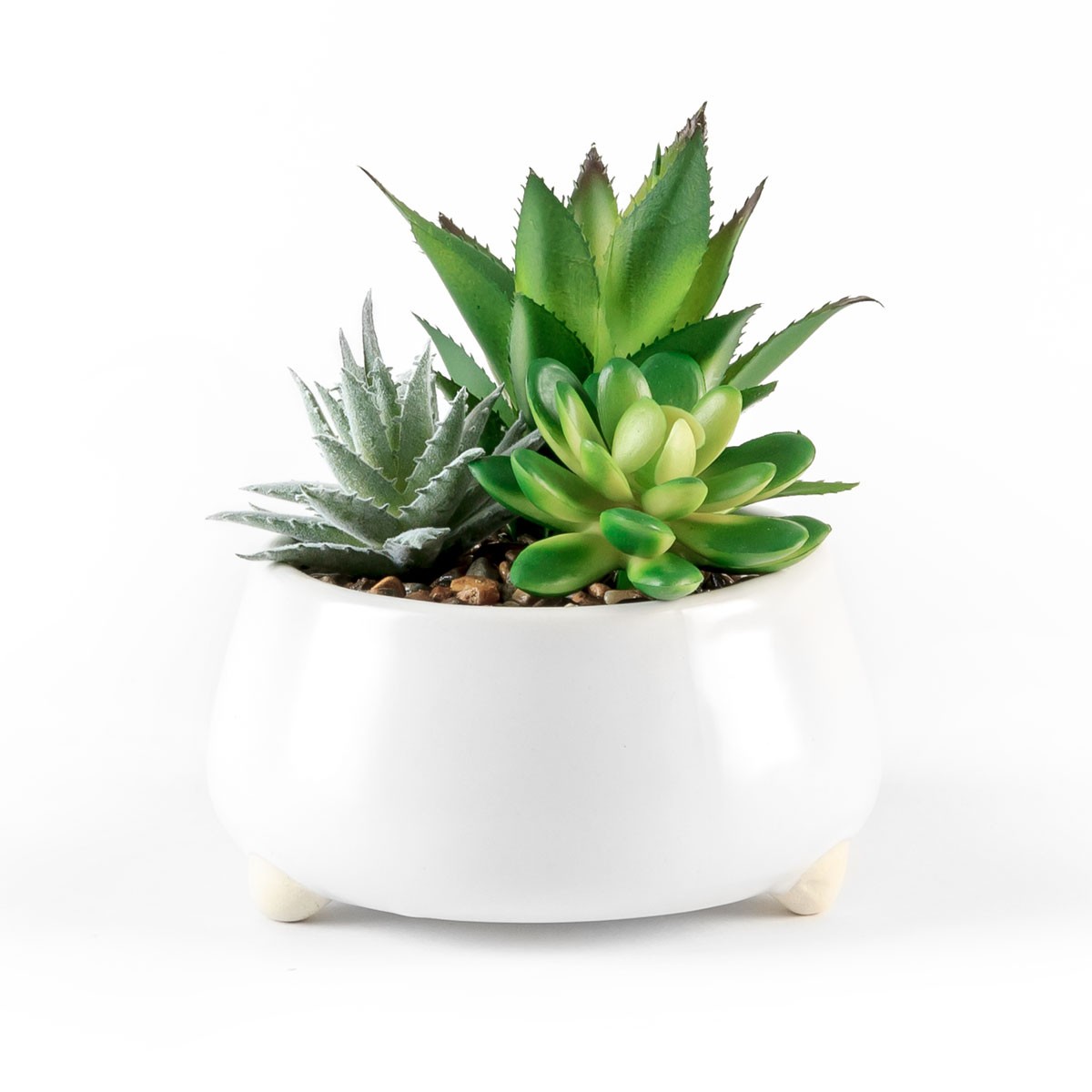 Искусственное растение в горшке 12 см белый Искусственное растение в горшке 12 см белый