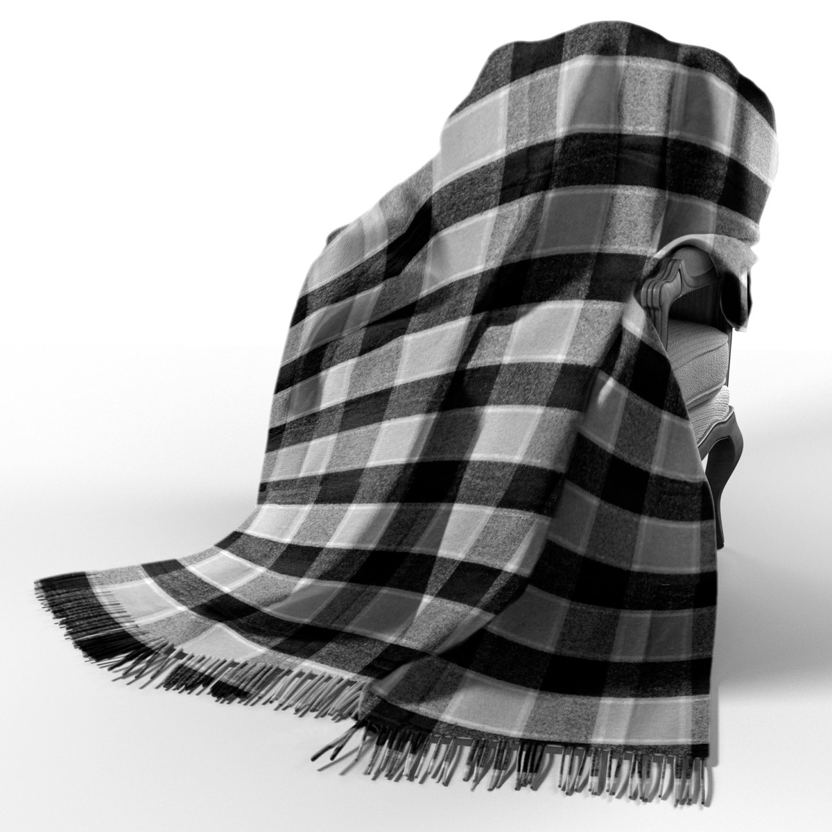 Плед шерстяной П7 серый Love You 140 x 200 см