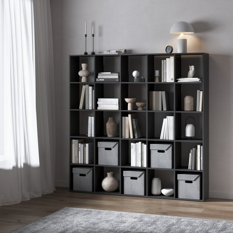 Стеллаж на 25 ячеек M-4 антрацит