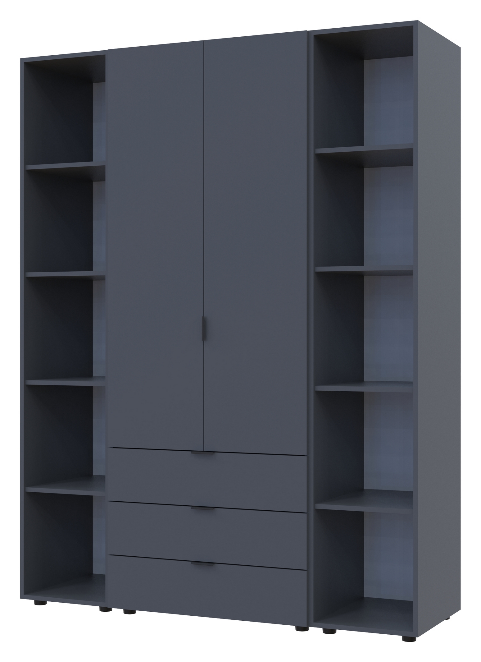 Комплект Гелар с 2 Этажерками Графит 2 ДСП