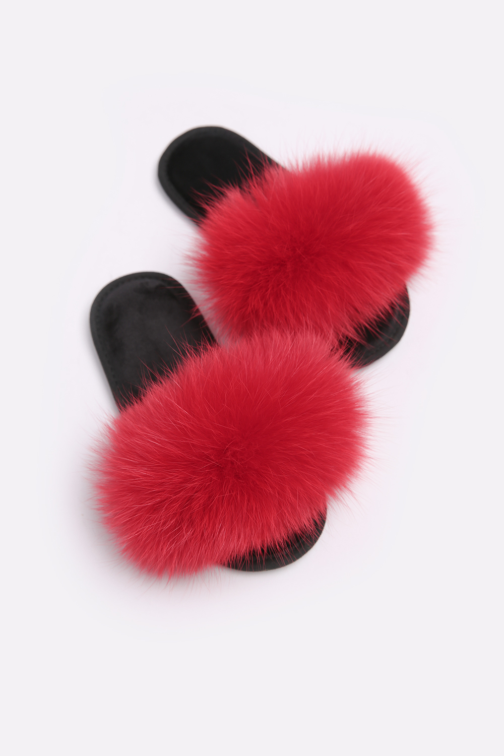 Женские домашние тапочки Family Story Пушистики FLEX  Страстный Красный 30-31 р