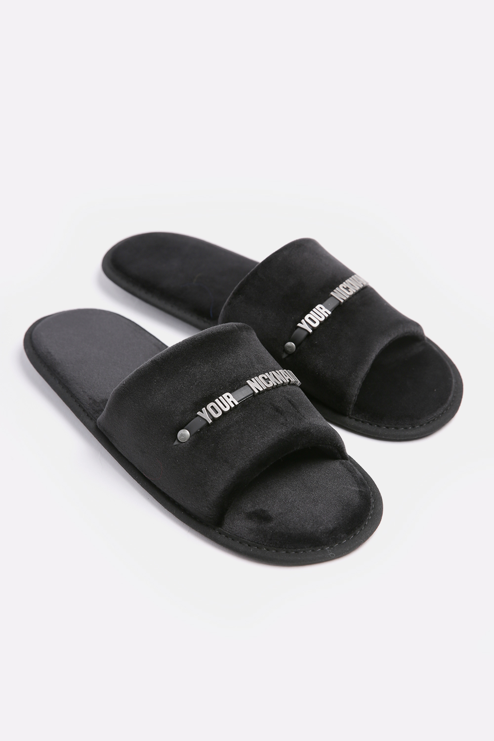 Домашние тапочки Family Story Классические FLEX  открытые Черные 30-31 р