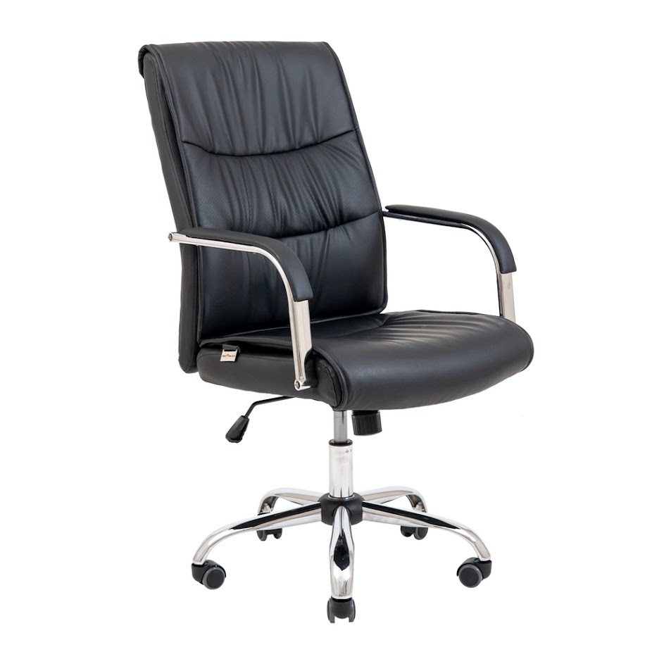 Кресло офисное  Торонто Хром/Черное